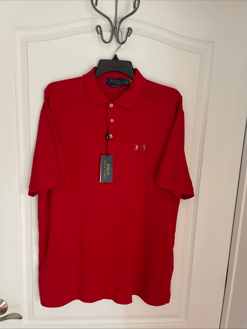 Polo Ralph Lauren Men's Classic Fit Polo Shirt Red, Size Large L NWT $118